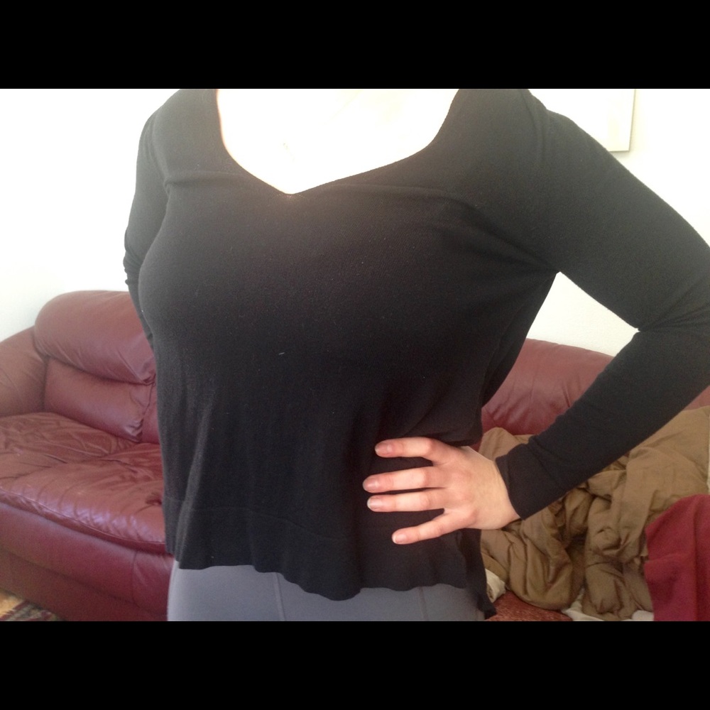 Zara knit sweater blouse Sz M